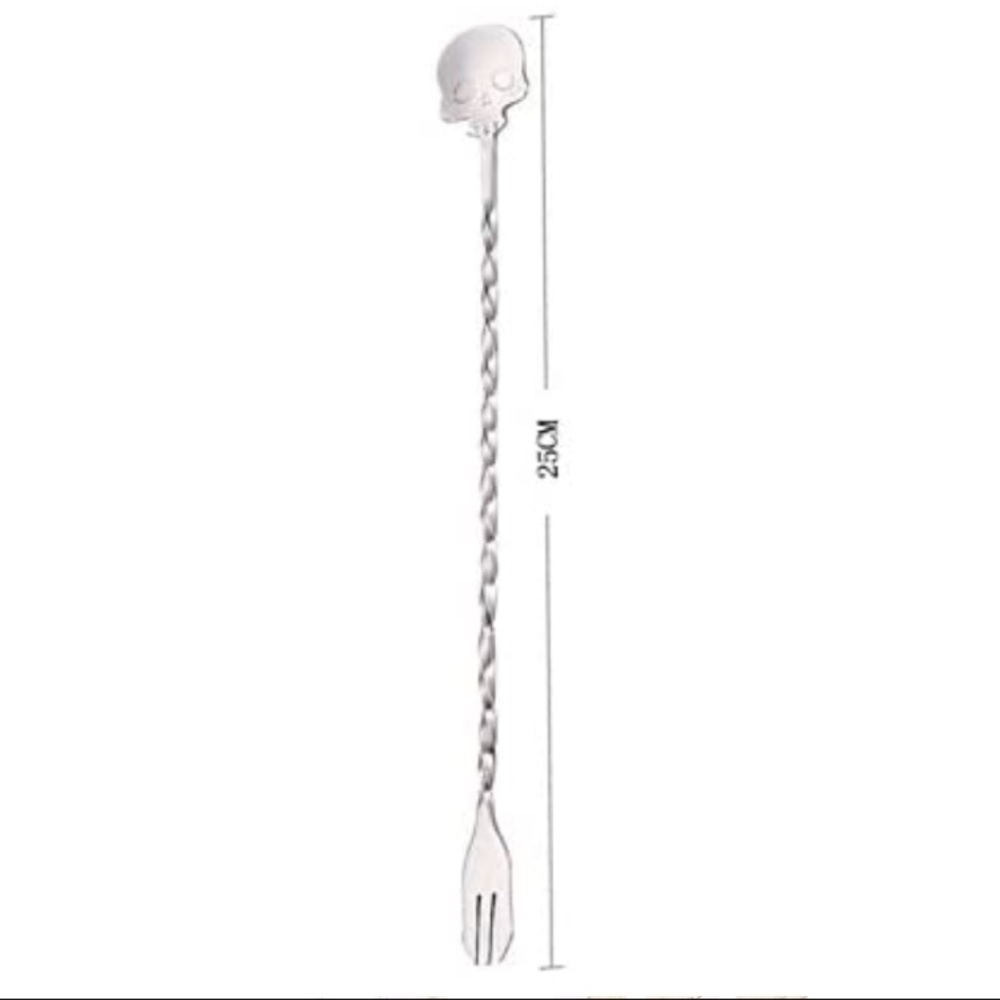 💀 1 Awesome Premium Skeleton Skull Sugar Spoon 💀 - Picture 12 of 13